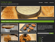Tablet Screenshot of cenaencasa.es